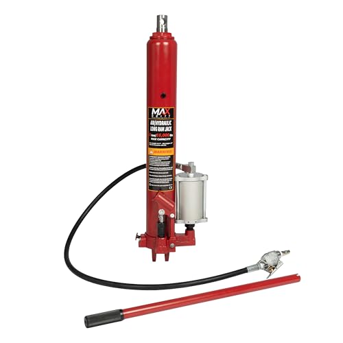8-Ton (16,000 lb) Quick Lift with Air Pump&Clevis Base Long Ram Hydraulic Bottle Jack for Engine Cranes, Engine Lift Hoists with Handle - size: 8 Ton with Air Pump