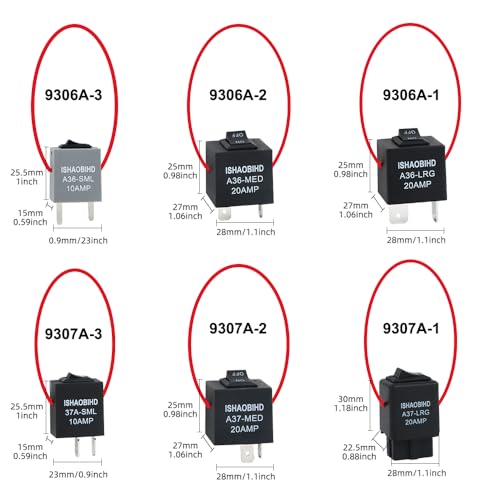 Fuel Pump Relay Bypass Master Kit - 6PCS Relay Bypass Switch Set with Current Test Lead for Fuel Pressure Testing and Electrical Diagnostics