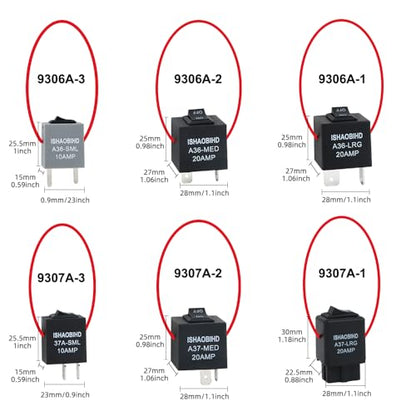 Fuel Pump Relay Bypass Master Kit - 6PCS Relay Bypass Switch Set with Current Test Lead for Fuel Pressure Testing and Electrical Diagnostics