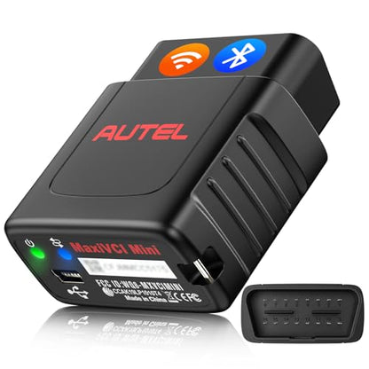 Autel MaxiSys MaxiVCI VCI Mini, 2026 Bluetooth OBD2 Diagnostic Adapter | Vehicle Wireless Interface for Car Scanner MaxiCOM MK808BT PRO MK808Z-BT MK808K-BT MP808BT Pro MK808S-TS MX808S-TS MP808S-TS