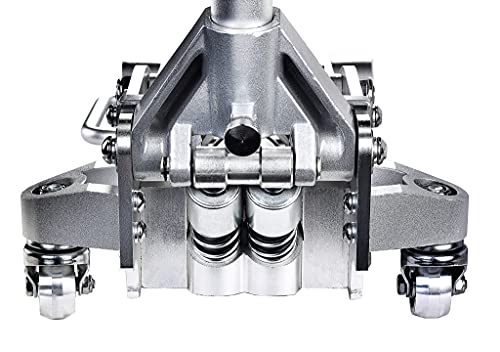 Power Zone 680063 Dual Pump Quick Lift 3-1/2 Ton Aluminum and Steel Racing Jack, Lift Range: 4-1/8” to 18-5/16”
