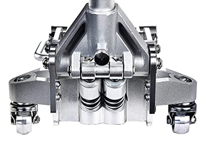 Power Zone 680063 Dual Pump Quick Lift 3-1/2 Ton Aluminum and Steel Racing Jack, Lift Range: 4-1/8” to 18-5/16”