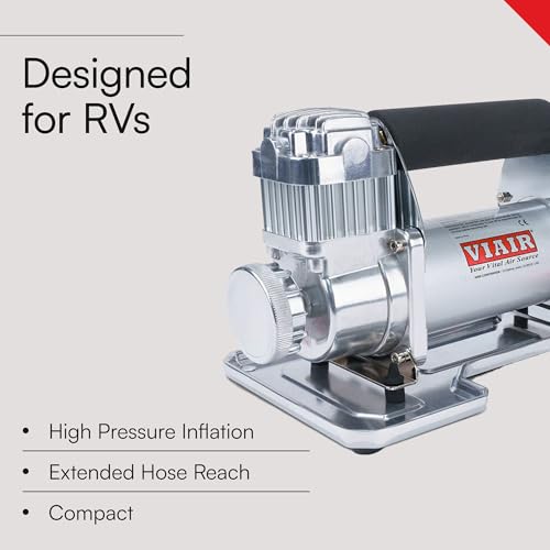 VIAIR 400P RV 12-Volt(12v) Automatic Portable Compressor Kit, RV Tire Inflator/Pump, For Class C Motorhomes, 150 PSI 40047 - style: Original Portable