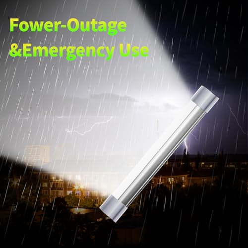 LETOUR LED Tube Magnetic Light Bar Work Lights 2000 Lumens 2600mAh 5 Lighting Options Camping Lantern USB Rechargeable Portable Battery Powered Lights with 2 Magnets Endurance for 40 Hours - size: 6.1in