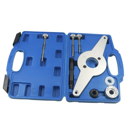 Vibration Damper Holding Tool Crankshaft Pulley Removal Shock Absorber Kit T10531 T10368 Compatible with Volkswagen Engine EA888 1.8L 2.0L TFSI 4V CABB Car A3 S3 A4 S4 A5 S5 A6 S6 A7 S7