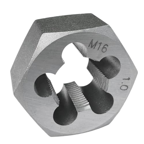 M16x1.0 Metric Hex Rethreading Die Alloy Steel Right Hand Die for Thread Repair and Maintenance - size: M16x1.0