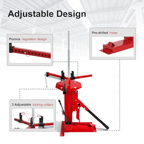 Multi Manual Tire Changer,Portable Tire Changer Machine Hand Bead Breaker Mounting Tool for 4" to 16.5" Tires,Heavy Duty Tire Changer for Car,Motorcycle,Truck,Home Garage and Car Beauty Shop