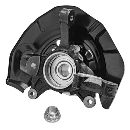 Detroit Axle - AWD Front Steering Knuckles & Wheel Hub Bearings + Outer Tie Rod Ends Replacement for 2004-2010 Toyota Sienna - size: 4SU48679/Kit