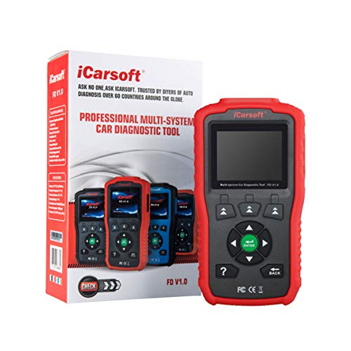 Auto Diagnostic Scanner iCarsoft FD V1.0 for Ford/Holden, ABS, SRS, Oil Service Reset ect (Red) - style: for Ford/Holden
