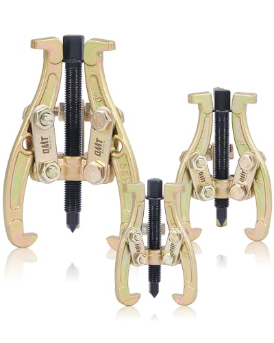 Orion Motor Tech Gear Puller Set, 3" 4" 6" 3 Jaw Puller Kit for Pulley Gear Bearing Flywheel Removal, Heavy Duty Pulley Puller with Reversible Jaws 3 pcs Bearing Puller Tool Kit | 3pc Bearing Puller Pulley Puller Tool Kit for Pulley Gear Bearing Flywheel