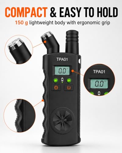 Digital Tpms Reset Gauge Tool, Tpa01 Tire Pressure Sensor Relearn Device, 150 Psi, 433 Mhz, Auto Valve Activation for Compatible Vehicles Quick & Easy Reset in Minutes - color: Black-2pcs