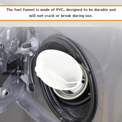 2PCS Capless Gas Tank Fuel Funnel for Automotive Use, No Spill Plastic Car Gas Filler Small Funnel for Ford Focus F150 Mercury Lincoln, 8U5A-17b068-EB 1782177 Portable Gas Can Spout Replacement
