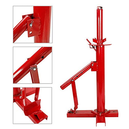 BLACKHORSE-RACING Portable Manual Tire Changer 8" to 16" Tire Changer Bead Breaker Mounting Tool Manual Steel Tire Changing Tool for Car Truck Home Garage Small Auto Shop