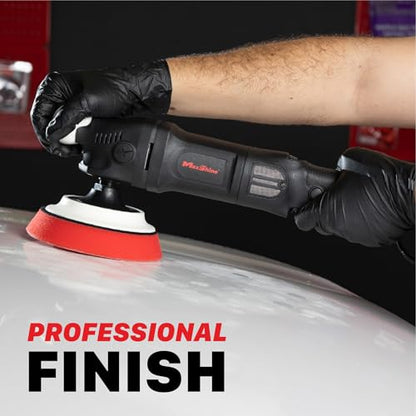 Maxshine 5” Dual Action & 5” Rotary Polisher Set – 15mm Long Throw 1000W Car Buffer with 5” Backing Plate & Variable Speed – Professional Auto Detailing Tool for Cars, Trucks, SUVs & Boats - color: 5" Dual Action & 5" Rotary