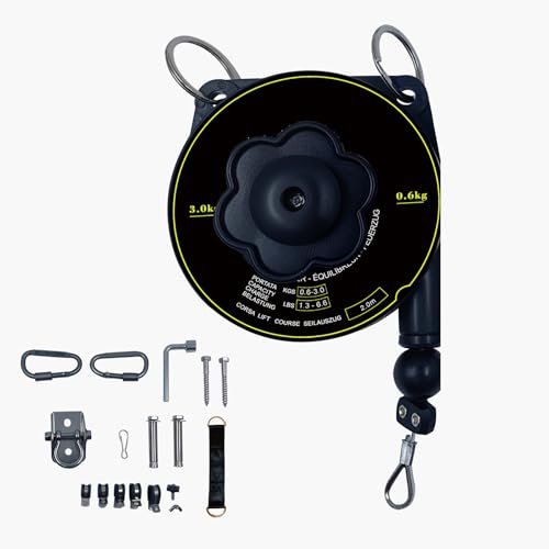 Tool Balancer,1.3–6.6 lbs Spring Balancerwith 79" Retractable Cable – Adjustable Hanging Tool Holder for Workshop, Assembly Line, and Light Industrial Use