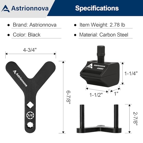 Suspension Tool Set, Strut Spreader Tool & Lower Control Arm Prying Tool, Ball Joint Removal Tool Kit for FWD, Import & Domestic Vehicles, Heavy Duty Steel for Safe, Fast Suspension Repair - size: Suspension Tool Set