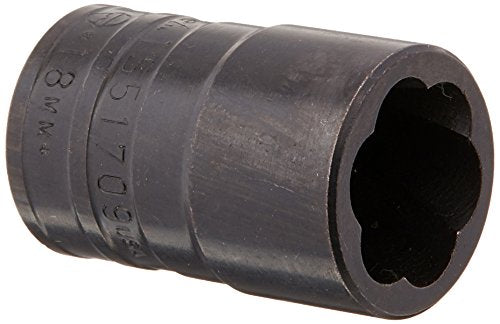 Williams TS51709 1/2 Drive Turbo Socket, 18mm - size: 18 MM