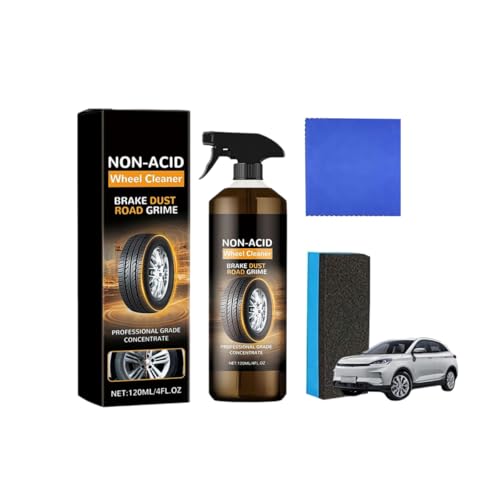 1set Wheel Blaze Cleaner, Wheelblaze Wheel Cleaner, Multi-Purpose Wheels Care Cleaners, Versatile and Powerful Rust Converter, Turn Filthy Wheels Into Instant Shine and Lasting Protection - size: 1set