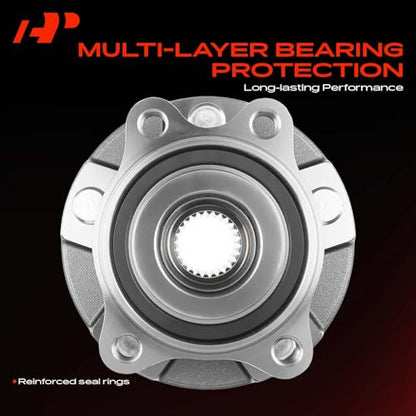 A-Premium 2 x Front Wheel Bearing and Hub Assembly with 5-Lug Compatible with Toyota RAV4 06-12, Corolla iM 17-18, Prius V 12-18, Scion tC 11-16, xB 08-15, iM 16, Lexus HS250h 10-12