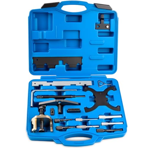 18PCS Engine Timing Tool Kit, Camshaft Locking Set with Flywheel Lock, Replaces 303-1097 303-1552, Fits Ford 1.5L 1.6L 2.0L EcoBoost (Focus Fiesta Escape) & Mazda 3 Volvo, for Timing Alignment