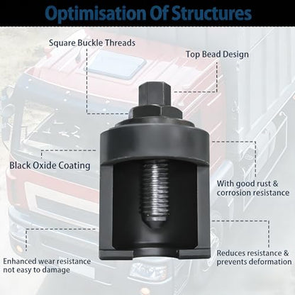 40mm Truck Ball Joint Separator, Heavy Duty Ball Joint Removal Tool | Forged manganese steel, suspension repair, 40 mm One-Piece Universal Ball Joint Puller,trucks, buses, construction equipment