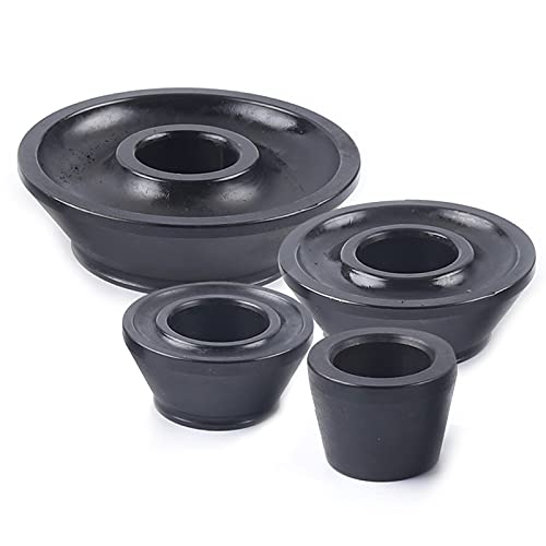 4PCS Universal Wheel Balancer Standard Taper Cones Kit Wheel Balancer Cone Set for 40mm Shaft,Steel Tire Balancer Adapter Cone Set for Car SUV Truck with Hub Bore 1.77"-5.39" Black (40mm) - size: 40mm