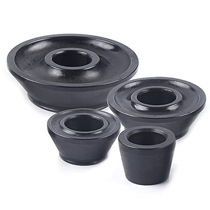 4PCS Universal Wheel Balancer Standard Taper Cones Kit Wheel Balancer Cone Set for 40mm Shaft,Steel Tire Balancer Adapter Cone Set for Car SUV Truck with Hub Bore 1.77"-5.39" Black (40mm) - size: 40mm