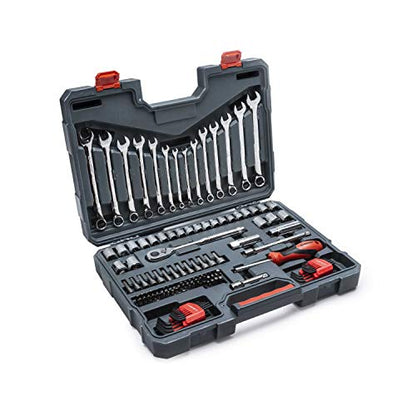 Crescent 128 Piece 3/8" Drive 12 Point Standard SAE/Metric Mechanics Tool Set - CTK128C