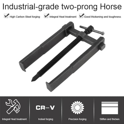 Two Jaws Bearing Puller/Remover, Adjustable Two Jaw Puller Tool, Bearing Puller Tool, Carbon Steel Pump Pulley Remover (8 inch)