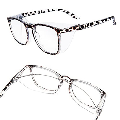 JOO'RTI Anti-Fog Safety Goggles Anti-Blue Light Saftey Glasses Anti-Dust Protective Eyewear for Women and Men - color: Tortoise