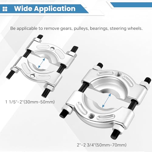 ATPEAM 14pcs Bearing Separator Puller Set 2" and 3" Heavy Duty 5 Ton Bearing Puller