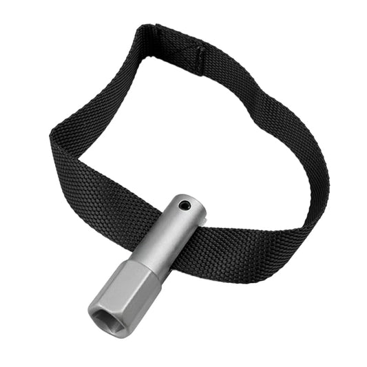 1/2" Drive Oil Filter Strap Wrench, Oil Filter Strap Type Wrench Remover Compatible with Most Vehicles Engine Maintenance, 120mm Adjustable Filter Removal Auto Engine Motorcycle Belt Wrench - color: Standard Model