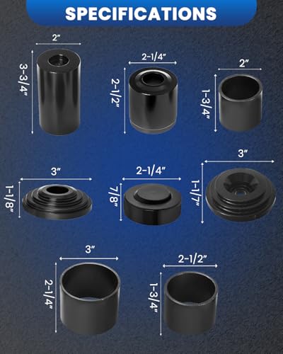 SIXIWANZI Ball Joint Press and Removal Kit, 10PCS U Joint Press and Removal Tool for Most 2WD and 4WD Cars and Light Trucks