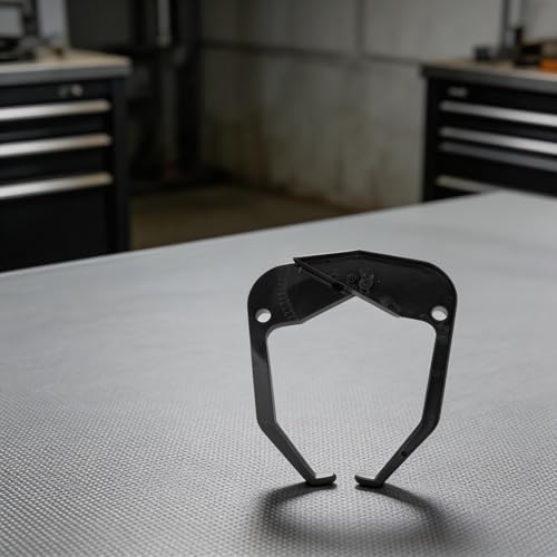 Rim Width Caliper for Tire Balancer, Wheel Measuring Tool with Bright White Numbers, Portable Plastic Gauge for Accurate Car Rim Width Measurement, Black