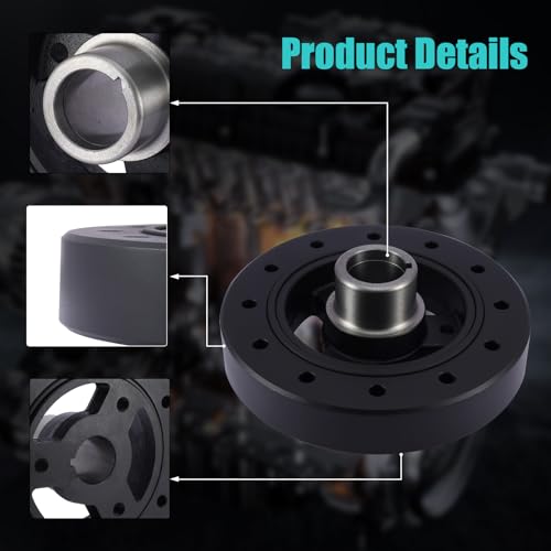AULINK 594-012 Harmonic Balancer Crankshaft Pulley | For 1969-1998 Chevy Blazer C10 C20 C30 Pickup G10 G20 G30 Impala,For GMC C15 C1500 K25 K2500 Suburban,For Pontiac Firebird