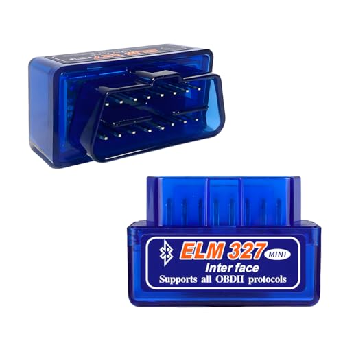 2 PCS ELM327 OBDII Car Auto Diagnostic Scanner, Mini ELM327 Interface Bluetooth Engine Fault Code Reader, Professional Wireless Failure Detector Compatible with OBD2 Vehicles - color: 2PCS