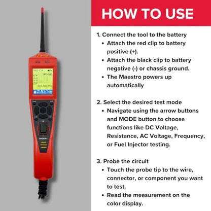 Power Probe Maestro Circuit Tester with Trace Mode (PPTM01AS)