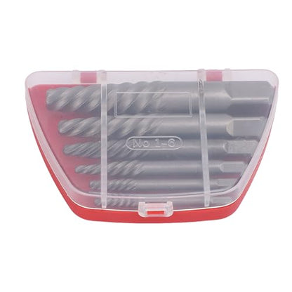 Tyenaza Damaged Screw Extractor Kit, Steel Hardened Portable Broken Bolt Extractor Kit for Automotive Maintenance