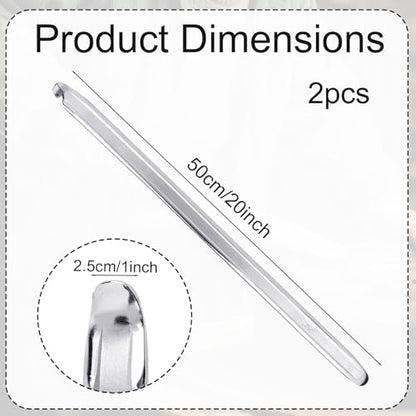 2pcs 50cm/20in Tire Iron Spoons, Heavy Duty Tire Lever Bar Bead Lifting Tool Tires Changer Removal Tool Changing Set for Cars Dirtbike Motorcycles for Tires Charger Machine