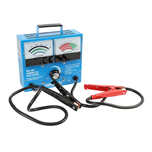 OEMTOOLS 24336 500 Amp 12V Battery Load Tester, Battery Voltage Meter, Regulator and Alternator Load Tester, Variable Voltage Battery Load Tester - style: 500 Amp Battery Load Tester
