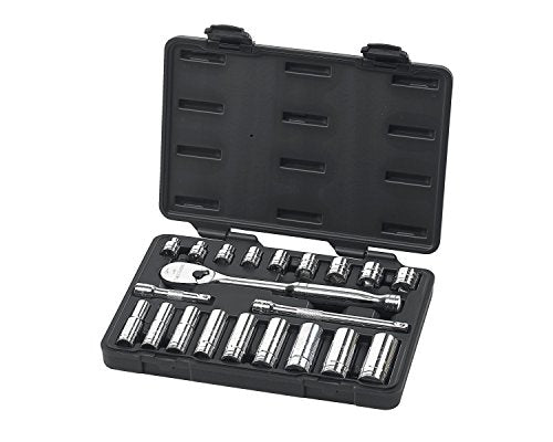 GEARWRENCH 21 Pc. 3/8" Drive 6 & 12 Pt. Standard & Deep Mechanics Tool Set, SAE - 80557 - style: 21 piece - 6 & 12 point