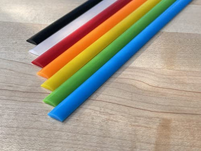 JounJip LDPE Plastic Welding Rods (7 Colors) - Low Density Polyethylene Flat Rods for Kayak Repair, Canoe, PE Water Tank, Auto RV PE Parts, and HDPE repair