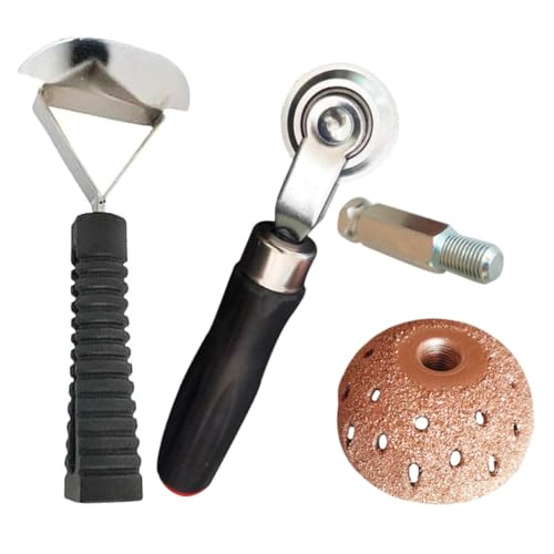 BESPORTBLE 1set Car Tire Repair Tool Kit with Sound Deadener Hand Roller and Grinding Head Plastic and Metal Construction Compact Lightweight Tire Patch Kit for Cars Motorcycles Bicycles