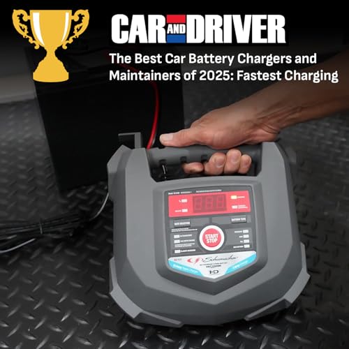 Schumacher Electric Car Battery Charger and Maintainer SC1280 4-in-1, 15 Amp, Fully Automatic for 6v and12v Automobile Batteries - Ideal for Motorcycles, Cars, Trucks, SUVs, Marine Batteries, and More - size: Battery Charger and Maintainer (Pack of 2)