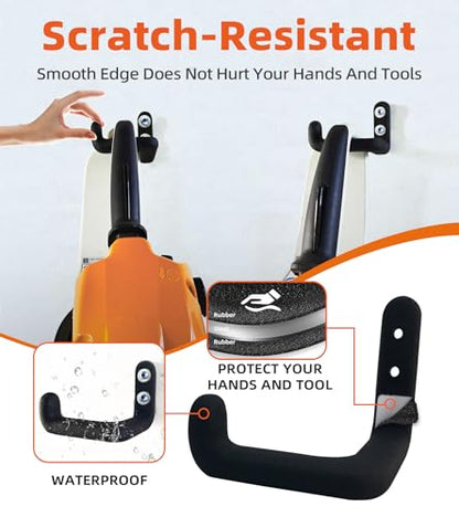 Chainsaw Hanger, 6 Pack Chainsaw Holder Wall Mount, Chainsaw Storage Hook | Heavy Duty Chainsaw Rock,Chainsaw Hook,Chainsaw Holder Wall Mount, Chain Saw Hanger, Organizes all Hangable Items for Garage. - color: 6 Pack Hanger