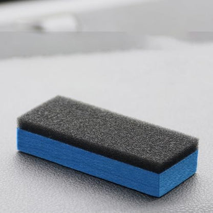 MAGICLULU 10pcs Car Polishing Sponge Set High-Density Dual-Sided Tire Applicator Pads for Gentle Washing and Shine Polishing, Blue Sponge Material for Car Cleaning