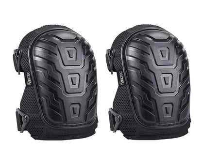 Veltec Premium Knee Pads for Work with Soft Foam and Gel Cushion - Heavy Duty Pads & Adjustable Non-Slip Straps - Pro Protection & Comfortable for Construction, Gardening, Flooring, Roofing and More