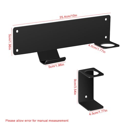 2 PCS 10in Metal Wall Mount Floor Jack Stand Rack, Heavy-Duty Organizer for Hydraulic/Scissor/Bottle Jacks, Fits Farm Truck/Car/Trailer/Racing Accessories