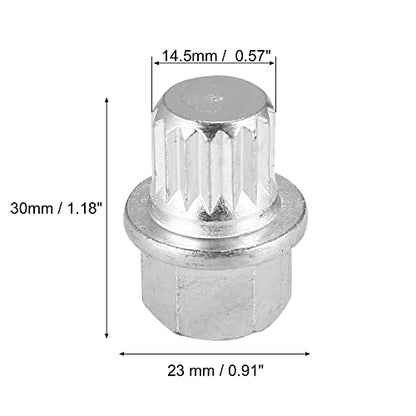 X AUTOHAUX ABC5/16PT Wheel Lock Lug Nut Anti Theft Wheel Lock Nut Screw Removal Key for VW for Audi - size: 5/16PT