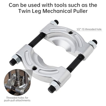 ChgImposs Heavy Duty Bearing Puller Tool with 1/2"–4-5/8" Jaw Spread, 1/2"-13 Threaded Holes, 4" Chrome-Plated Gear & Pinion Splitter for Wheel Hub, Bearing, Pulley – Auto & ATV Use - size: 1/2"–4-5/8" with 1/2"-13 Threaded